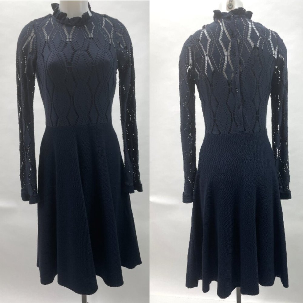 SEE BY CHLOÉ POINTELLE-KNIT DRESS Kate Middleton - Picture 4 of 16